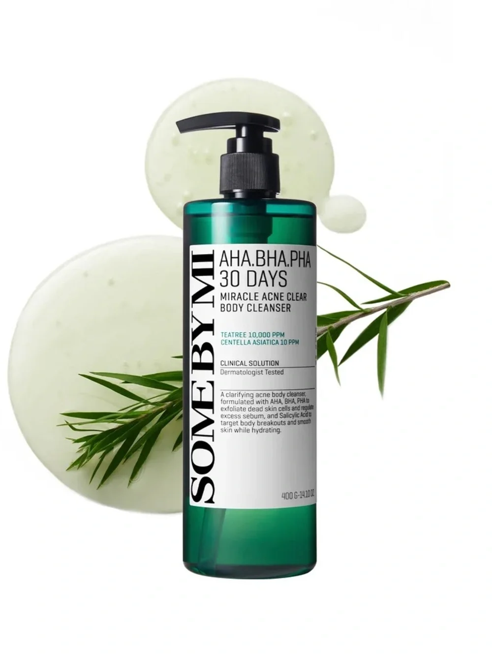 NIB Some By Mi AHA-BHA-PHA 30 Days Miracle Acne Clear Body Cleanser 14.10 oz.(40